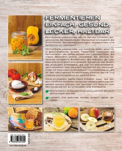 Buchcover und Innenansicht für das Buch: Fermentieren leicht gemacht: Hausgemachtes aus dem Glas