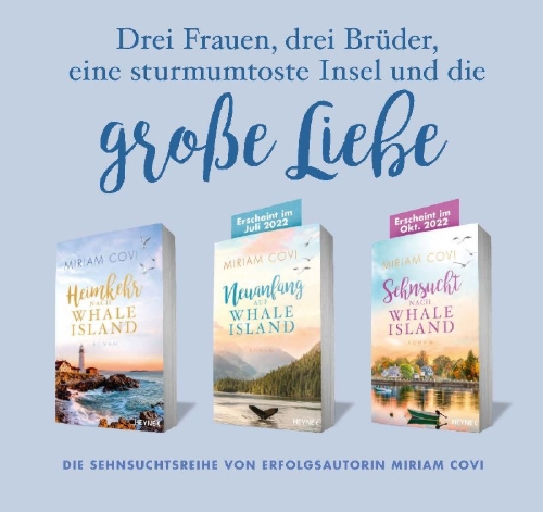Buchcover und Innenansicht für das Buch: Heimkehr nach Whale Island