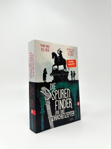 Buchcover und Innenansicht für das Buch: Die Spurenfinder und das Drachenzepter