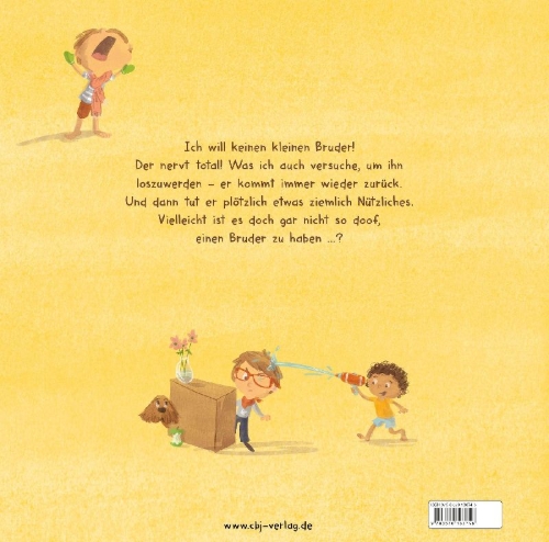 Buchcover und Innenansicht für das Buch: I Don't Need A Little Brother