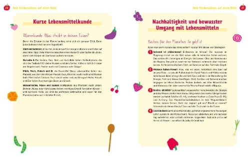 Buchcover und Innenansicht für das Buch: ZEIT LEO - Heute koch ich kunterbunt!