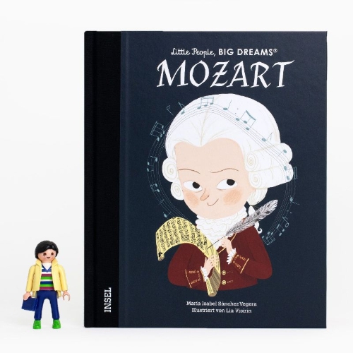 Buchcover und Innenansicht für das Buch: Little People, Big Dreams: Wolfgang Amadeus Mozart