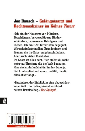Buchcover und Innenansicht für das Buch: Knast