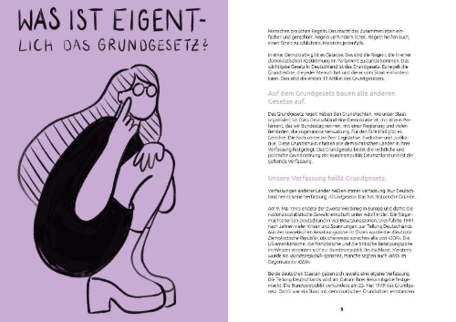 Buchcover und Innenansicht für das Buch: Jede*r hat das Recht