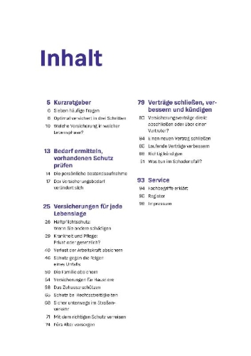 Buchcover und Innenansicht für das Buch: Das Versicherungs-Set