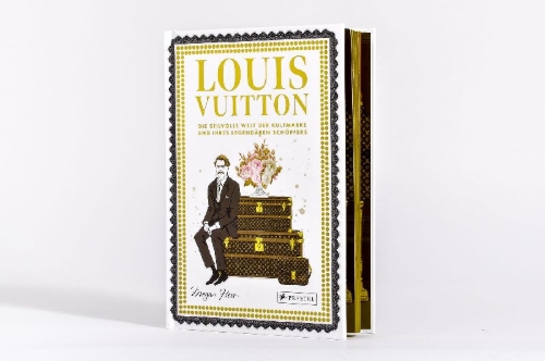 Buchcover und Innenansicht für das Buch: Louis Vuitton. The Illustrated World of a Fashion Icon