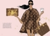 Buchcover und Innenansicht für das Buch: Louis Vuitton. The Illustrated World of a Fashion Icon