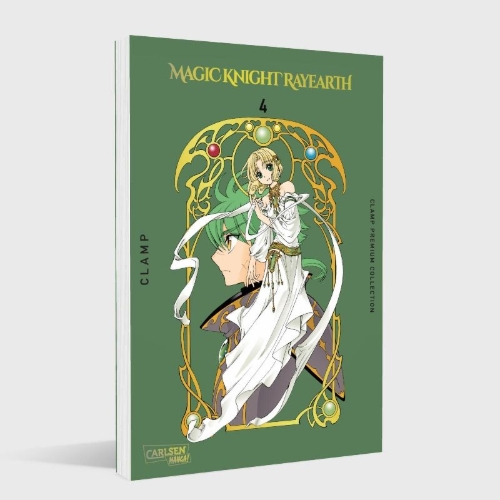 Buchcover und Innenansicht für das Buch: Mahou Kishi Rayearth