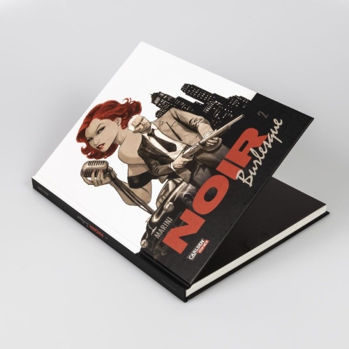 Buchcover und Innenansicht für das Buch: Noir Burlesque