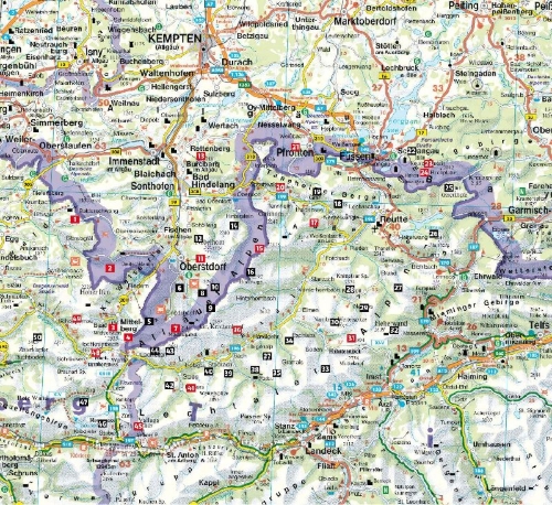 Buchcover und Innenansicht für das Buch: Wilde Wege Allgäu - Lechtal