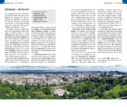 Buchcover und Innenansicht für das Buch: Reise Know-How CityTrip Edinburgh