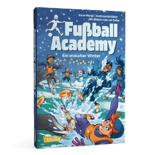 Buchcover und Innenansicht für das Buch: Fußball Academy 4: Ein eiskalter Winter