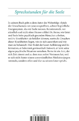 Buchcover und Innenansicht für das Buch: Sprechstunden für die Seele