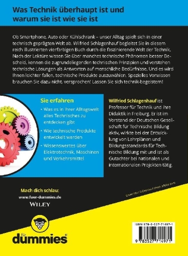 Buchcover und Innenansicht für das Buch: Allgemeinbildung Technik für Dummies