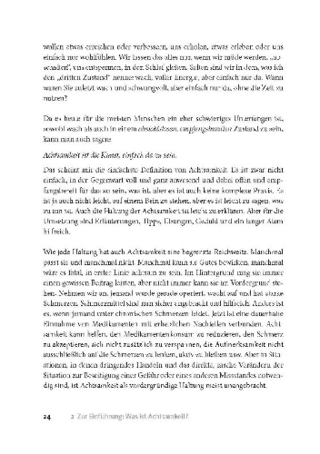 Buchcover und Innenansicht für das Buch: Die Kunst da zu sein