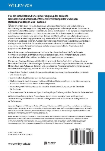 Buchcover und Innenansicht für das Buch: Batterien: Grundlagen, Systeme, Anwendungen