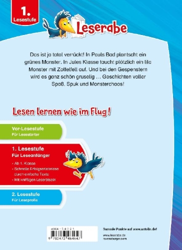 Buchcover und Innenansicht für das Buch: Leserabe Sonderausgaben - Witzige Monstergeschichten