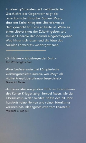 Buchcover und Innenansicht für das Buch: Liberalism Against Itself. Cold War Intellectuals and the Making of Our Times