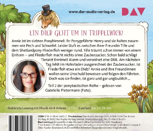 Buchcover und Innenansicht für das Buch: Ponyschule Trippelwick - Teil 2: Ein Einhorn spricht nicht mit jedem!