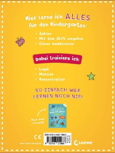 Buchcover und Innenansicht für das Buch: Das alles kann ich schon! - Kindergarten