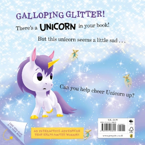 Buchcover und Innenansicht für das Buch: There's a Unicorn in Your Book