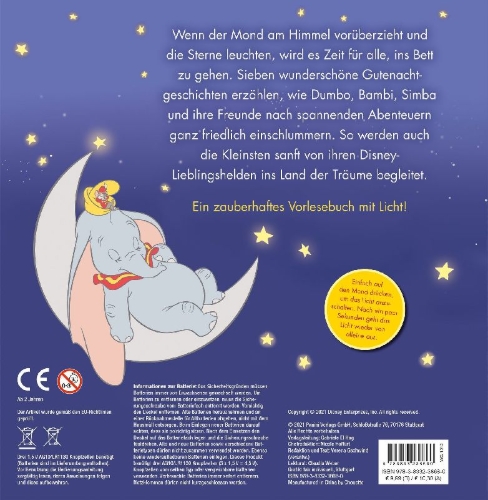 Buchcover und Innenansicht für das Buch: Disney: Meine schönsten Gutenachtgeschichten