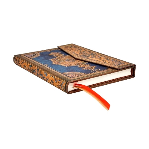 Buchcover und Innenansicht für das Buch: 12-Monatskalender 2027 Safawidisch Indigo Midi Vertikal