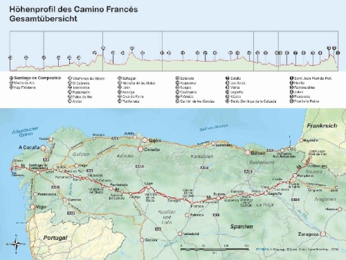 Buchcover und Innenansicht für das Buch: Spanien: Jakobsweg Camino Francés