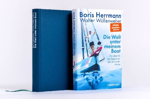 Buchcover und Innenansicht für das Buch: Die Welt unter meinem Boot