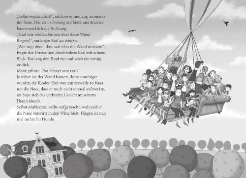 Buchcover und Innenansicht für das Buch: Die unlangweiligste Schule der Welt 1: Auf Klassenfahrt