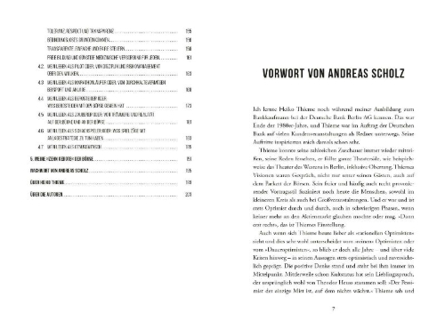 Buchcover und Innenansicht für das Buch: Erfolgreich zeitlos investieren