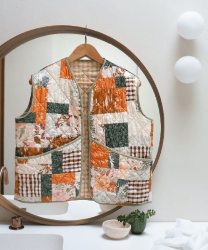 Buchcover und Innenansicht für das Buch: Le grand livre du patchwork moderne: initiation et projets