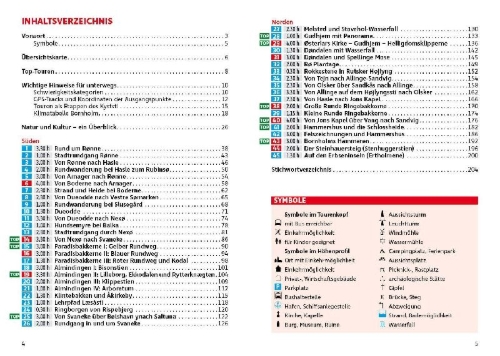 Buchcover und Innenansicht für das Buch: ROTHER Wanderführer Bornholm