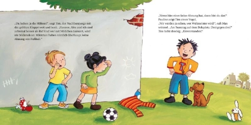 Buchcover und Innenansicht für das Buch: Max wird Fußball-Weltmeister