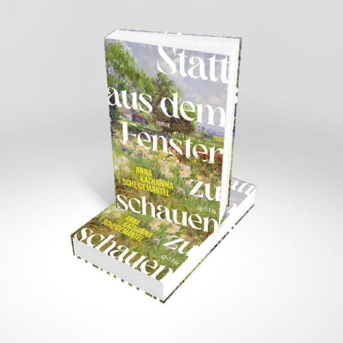 Buchcover und Innenansicht für das Buch: Statt aus dem Fenster zu schauen