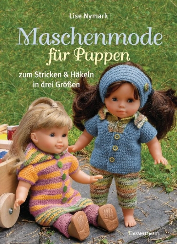Buchcover und Innenansicht für das Buch: Maschenmode für Puppen. Puppenkleider zum Stricken und Häkeln in drei Größen
