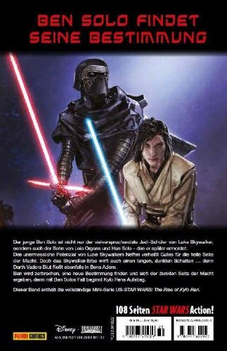Buchcover und Innenansicht für das Buch: US-Star Wars: The Rise of Kylo Ren #1-#4