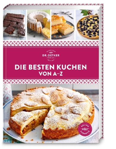 Buchcover und Innenansicht für das Buch: Die besten Kuchen von A-Z