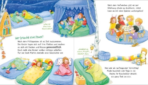 Buchcover und Innenansicht für das Buch: WAS IST WAS Meine Welt Band 4 Ich freu mich auf den Kindergarten!