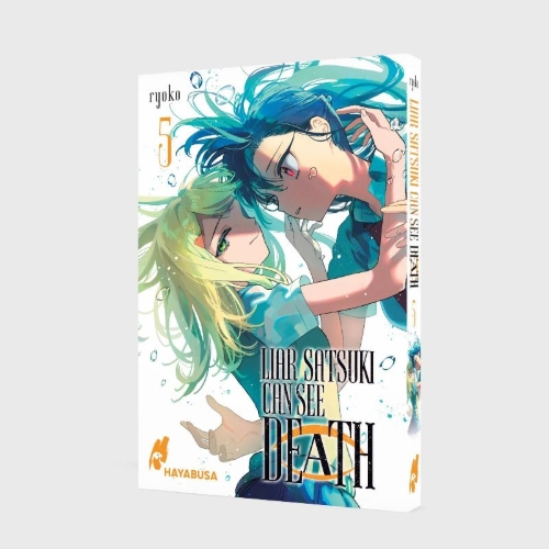Buchcover und Innenansicht für das Buch: Usotsuki Satsuki wa Shi ga Mieru