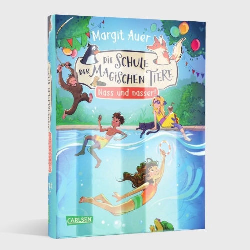 Buchcover und Innenansicht für das Buch: Die Schule der magischen Tiere Neuausgabe 6: Nass und nasser!