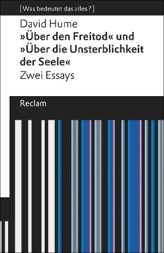 Buchcover und Innenansicht für das Buch: "Über den Freitod" und "Über die Unsterblichkeit der Seele"