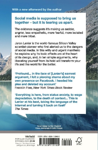 Buchcover und Innenansicht für das Buch: Ten Arguments For Deleting Your Social Media Accounts Right Now