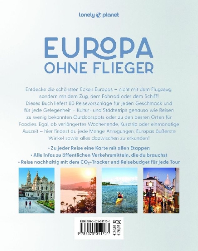 Buchcover und Innenansicht für das Buch: LONELY PLANET Bildband Europa ohne Flieger
