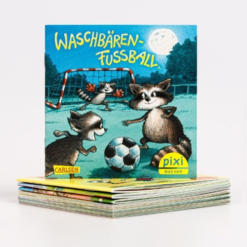 Buchcover und Innenansicht für das Buch: Pixi-8er-Set 310: Pixi im Fußballfieber (8x1 Exemplar)