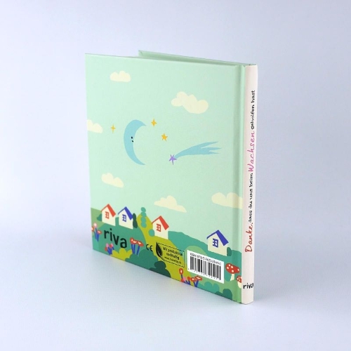 Buchcover und Innenansicht für das Buch: Danke, dass du uns beim Wachsen geholfen hast