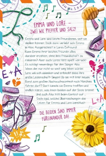Buchcover und Innenansicht für das Buch: PS: Du bist immer für mich da! (PS: Du bist die Beste! 4)