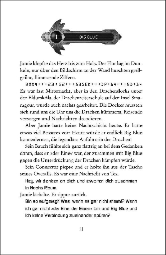 Buchcover und Innenansicht für das Buch: Smaragour - Der Bund der Drachen