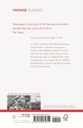 Buchcover und Innenansicht für das Buch: All Quiet on the Western Front