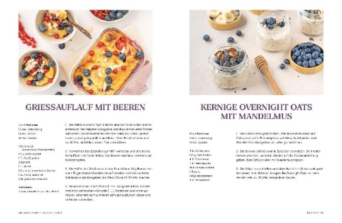 Buchcover und Innenansicht für das Buch: Happy Mom Food